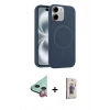 MARSİLYAN™- iPhone 11 Kılıf Yankı Form Serisi - Siyah Bilvis 3D Cam Ekran Koruyucu + Raze Metal Kamera Lens - KI