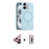 MARSİLYAN™- iPhone 11 Kılıf Yankı Form Serisi - Siyah Bilvis 3D Cam Ekran Koruyucu + Raze Metal Kamera Lens - SH