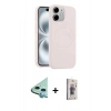 MARSİLYAN™- iPhone 11 Kılıf Yankı Form Serisi - Siyah Bilvis 3D Cam Ekran Koruyucu + Raze Metal Kamera Lens - MI