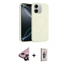 MARSİLYAN™- iPhone 11 Kılıf Yankı Form Serisi - Siyah Bilvis 3D Cam Ekran Koruyucu + Raze Metal Kamera Lens - SH