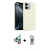 MARSİLYAN™- iPhone 11 Kılıf Yankı Form Serisi - Siyah Bilvis 3D Cam Ekran Koruyucu + Raze Metal Kamera Lens - KI