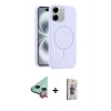 MARSİLYAN™- iPhone 11 Kılıf Yankı Form Serisi - Siyah Bilvis 3D Cam Ekran Koruyucu + Raze Metal Kamera Lens - KI