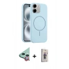 MARSİLYAN™- iPhone 11 Kılıf Yankı Form Serisi - Siyah Bilvis 3D Cam Ekran Koruyucu + Raze Metal Kamera Lens - KI