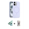 MARSİLYAN™- iPhone 11 Kılıf Yankı Form Serisi - Siyah Bilvis 3D Cam Ekran Koruyucu + Raze Metal Kamera Lens - MI