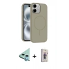 MARSİLYAN™- iPhone 11 Kılıf Yankı Form Serisi - Siyah Bilvis 3D Cam Ekran Koruyucu + Raze Metal Kamera Lens - MI