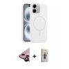 MARSİLYAN™- iPhone 11 Kılıf Yankı Form Serisi - Siyah Bilvis 3D Cam Ekran Koruyucu + Raze Metal Kamera Lens - SH