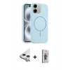 MARSİLYAN™- iPhone 11 Kılıf Yankı Form Serisi - Siyah Bilvis 3D Cam Ekran Koruyucu + Raze Metal Kamera Lens - GS