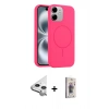 MARSİLYAN™- iPhone 11 Kılıf Yankı Form Serisi - Siyah Bilvis 3D Cam Ekran Koruyucu + Raze Metal Kamera Lens - GS