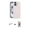 MARSİLYAN™- iPhone 11 Kılıf Yankı Form Serisi - Siyah Bilvis 3D Cam Ekran Koruyucu + Renkli Kamera Lens Koruma Cam - TU