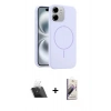 MARSİLYAN™- iPhone 11 Kılıf Yankı Form Serisi - Siyah Bilvis 3D Mat Cam Ekran Koruyucu + Kamera Lens Koruma Cam - SF