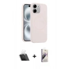 MARSİLYAN™- iPhone 11 Kılıf Yankı Form Serisi - Siyah Bilvis 3D Mat Cam Ekran Koruyucu + Kamera Lens Koruma Cam - SF