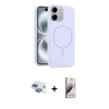 MARSİLYAN™- iPhone 11 Kılıf Yankı Form Serisi - Siyah Bilvis 3D Mat Cam Ekran Koruyucu + Pers Alüminyum Kamera Lens - GI