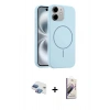 MARSİLYAN™- iPhone 11 Kılıf Yankı Form Serisi - Siyah Bilvis 3D Mat Cam Ekran Koruyucu + Pers Alüminyum Kamera Lens - GI