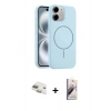 MARSİLYAN™- iPhone 11 Kılıf Yankı Form Serisi - Siyah Bilvis 3D Mat Cam Ekran Koruyucu + Pers Alüminyum Kamera Lens - GD