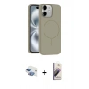 MARSİLYAN™- iPhone 11 Kılıf Yankı Form Serisi - Siyah Bilvis 3D Mat Cam Ekran Koruyucu + Pers Alüminyum Kamera Lens - GI