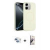 MARSİLYAN™- iPhone 11 Kılıf Yankı Form Serisi - Siyah Bilvis 3D Mat Cam Ekran Koruyucu + Pers Alüminyum Kamera Lens - GI