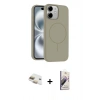 MARSİLYAN™- iPhone 11 Kılıf Yankı Form Serisi - Siyah Bilvis 3D Mat Cam Ekran Koruyucu + Pers Alüminyum Kamera Lens - GD