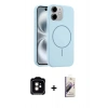 MARSİLYAN™- iPhone 11 Kılıf Yankı Form Serisi - Siyah Bilvis 3D Mat Cam Ekran Koruyucu + PVD Metal Kamera Lens - TU