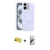 MARSİLYAN™- iPhone 11 Kılıf Yankı Form Serisi - Siyah Bilvis 3D Mat Cam Ekran Koruyucu + Rainbow Kamera Lens Koruma Cam - KI