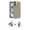 MARSİLYAN™- iPhone 11 Kılıf Yankı Form Serisi - Siyah Bilvis 3D Mat Cam Ekran Koruyucu + Raze Metal Kamera Lens - KI