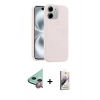 MARSİLYAN™- iPhone 11 Kılıf Yankı Form Serisi - Siyah Bilvis 3D Mat Cam Ekran Koruyucu + Raze Metal Kamera Lens - KI