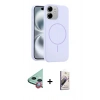 MARSİLYAN™- iPhone 11 Kılıf Yankı Form Serisi - Siyah Bilvis 3D Mat Cam Ekran Koruyucu + Raze Metal Kamera Lens - KI