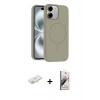MARSİLYAN™- iPhone 11 Kılıf Yankı Form Serisi - Siyah Bilvis 3D Mat Cam Ekran Koruyucu + Renkli Kamera Lens Koruma Cam - SI
