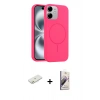 MARSİLYAN™- iPhone 11 Kılıf Yankı Form Serisi - Siyah Bilvis 3D Mat Cam Ekran Koruyucu + Renkli Kamera Lens Koruma Cam - TU