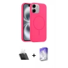 MARSİLYAN™- iPhone 11 Kılıf Yankı Form Serisi - Siyah Bilvis 5in1 3D Magic Cam Ekran Koruyucu + Kamera Lens Koruma Cam - SF