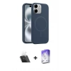 MARSİLYAN™- iPhone 11 Kılıf Yankı Form Serisi - Siyah Bilvis 5in1 3D Magic Cam Ekran Koruyucu + Kamera Lens Koruma Cam - SF