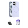 MARSİLYAN™- iPhone 11 Kılıf Yankı Form Serisi - Siyah Bilvis 5in1 3D Magic Cam Ekran Koruyucu + Kamera Lens Koruma Cam - SF