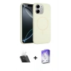 MARSİLYAN™- iPhone 11 Kılıf Yankı Form Serisi - Siyah Bilvis 5in1 3D Magic Cam Ekran Koruyucu + Kamera Lens Koruma Cam - SF