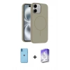 MARSİLYAN™- iPhone 11 Kılıf Yankı Form Serisi - Siyah Bilvis 5in1 3D Magic Cam Ekran Koruyucu + Neon Fosforlu Kamera Lens - MI