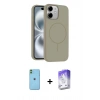 MARSİLYAN™- iPhone 11 Kılıf Yankı Form Serisi - Siyah Bilvis 5in1 3D Magic Cam Ekran Koruyucu + Neon Fosforlu Kamera Lens - YL