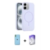 MARSİLYAN™- iPhone 11 Kılıf Yankı Form Serisi - Siyah Bilvis 5in1 3D Magic Cam Ekran Koruyucu + Neon Fosforlu Kamera Lens - YL