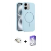 MARSİLYAN™- iPhone 11 Kılıf Yankı Form Serisi - Siyah Bilvis 5in1 3D Magic Cam Ekran Koruyucu + Pers Alüminyum Kamera Lens - GD