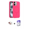 MARSİLYAN™- iPhone 11 Kılıf Yankı Form Serisi - Siyah Bilvis 5in1 3D Magic Cam Ekran Koruyucu + Pers Alüminyum Kamera Lens - KI