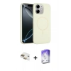 MARSİLYAN™- iPhone 11 Kılıf Yankı Form Serisi - Siyah Bilvis 5in1 3D Magic Cam Ekran Koruyucu + Pers Alüminyum Kamera Lens - GD