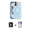 MARSİLYAN™- iPhone 11 Kılıf Yankı Form Serisi - Siyah Bilvis 5in1 3D Magic Cam Ekran Koruyucu + PVD Metal Kamera Lens - YL