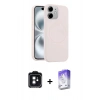 MARSİLYAN™- iPhone 11 Kılıf Yankı Form Serisi - Siyah Bilvis 5in1 3D Magic Cam Ekran Koruyucu + PVD Metal Kamera Lens - SH