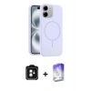 MARSİLYAN™- iPhone 11 Kılıf Yankı Form Serisi - Siyah Bilvis 5in1 3D Magic Cam Ekran Koruyucu + PVD Metal Kamera Lens - YL
