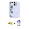MARSİLYAN™- iPhone 11 Kılıf Yankı Form Serisi - Siyah Bilvis 5in1 3D Magic Cam Ekran Koruyucu + Rainbow Kamera Lens Koruma Cam - KI