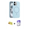MARSİLYAN™- iPhone 11 Kılıf Yankı Form Serisi - Siyah Bilvis 5in1 3D Magic Cam Ekran Koruyucu + Rainbow Kamera Lens Koruma Cam - KI