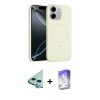 MARSİLYAN™- iPhone 11 Kılıf Yankı Form Serisi - Siyah Bilvis 5in1 3D Magic Cam Ekran Koruyucu + Raze Metal Kamera Lens - MI