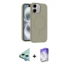 MARSİLYAN™- iPhone 11 Kılıf Yankı Form Serisi - Siyah Bilvis 5in1 3D Magic Cam Ekran Koruyucu + Raze Metal Kamera Lens - MI