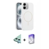 MARSİLYAN™- iPhone 11 Kılıf Yankı Form Serisi - Siyah Bilvis 5in1 3D Magic Cam Ekran Koruyucu + Raze Metal Kamera Lens - MI