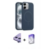MARSİLYAN™- iPhone 11 Kılıf Yankı Form Serisi - Siyah Bilvis 5in1 3D Magic Cam Ekran Koruyucu + Raze Metal Kamera Lens - MR