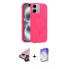 MARSİLYAN™- iPhone 11 Kılıf Yankı Form Serisi - Siyah Bilvis 5in1 3D Magic Cam Ekran Koruyucu + Raze Metal Kamera Lens - SH