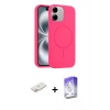 MARSİLYAN™- iPhone 11 Kılıf Yankı Form Serisi - Siyah Bilvis 5in1 3D Magic Cam Ekran Koruyucu + Renkli Kamera Lens Koruma Cam - PE