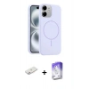 MARSİLYAN™- iPhone 11 Kılıf Yankı Form Serisi - Siyah Bilvis 5in1 3D Magic Cam Ekran Koruyucu + Renkli Kamera Lens Koruma Cam - PE